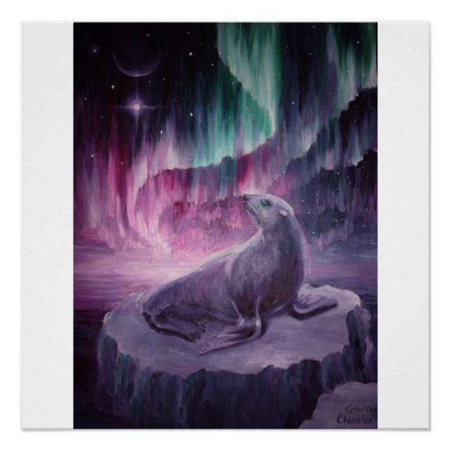 Póster Selo de solitário triste (Frente)