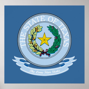 Póster Selo de Texas