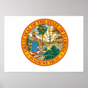 Póster Selo do estado de Florida