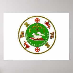 Póster Selo do estado de Puerto Rico