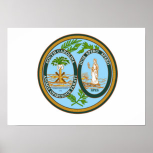 Póster Selo do estado de South Carolina