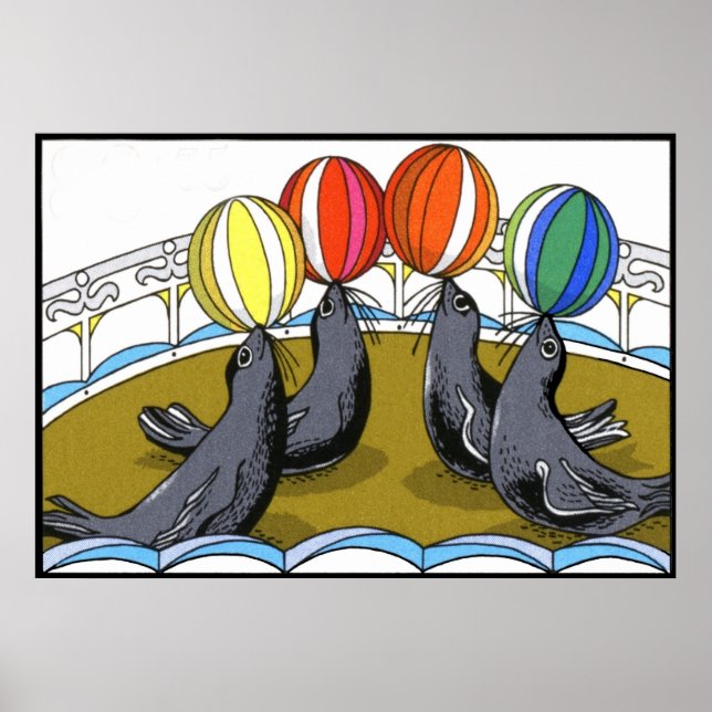 Póster Selos de circo (em 23 tamanhos) (Frente)