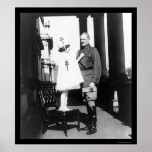 Póster Selos do Natal para o general Pershing 1921