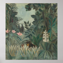 Selva Equatorial - Henri Rousseau Belas Artes