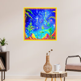 Poster "Selva Estrelada" Pintura Bonita. Comprar Agora