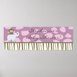 Poster Selva Personalizada de Banner Jacana Girl 22,5"x7.