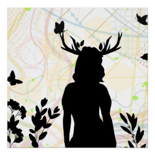 Póster Selvagem Com a Natureza