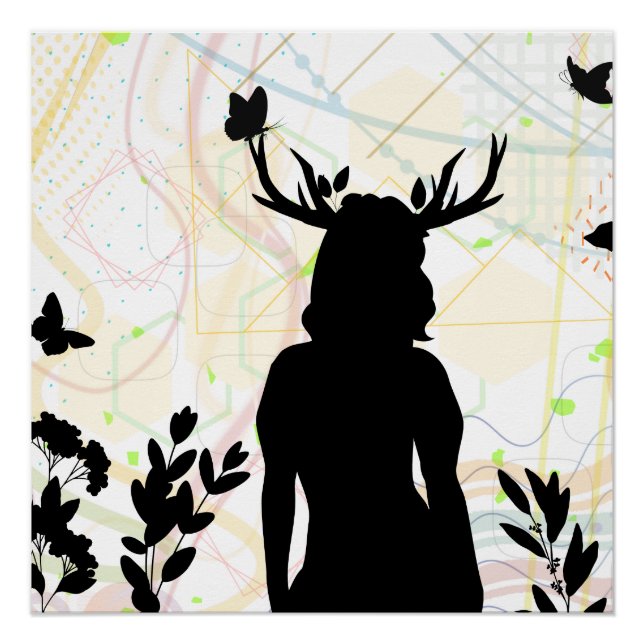 Póster Selvagem Com a Natureza (Frente)