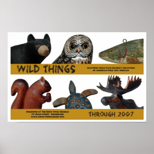 Poster selvagem da exposição das coisas