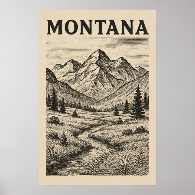 Poster Selvagem Montana (Frente)