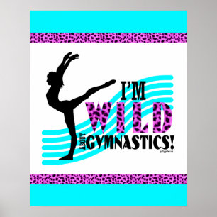 Poster Selvagem sobre a ginástica