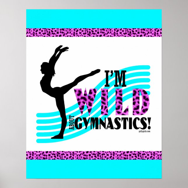 Poster Selvagem sobre a ginástica (Frente)