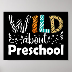 Poster Selvagem Sobre Estudantes De Pré-Escolas Engraçado