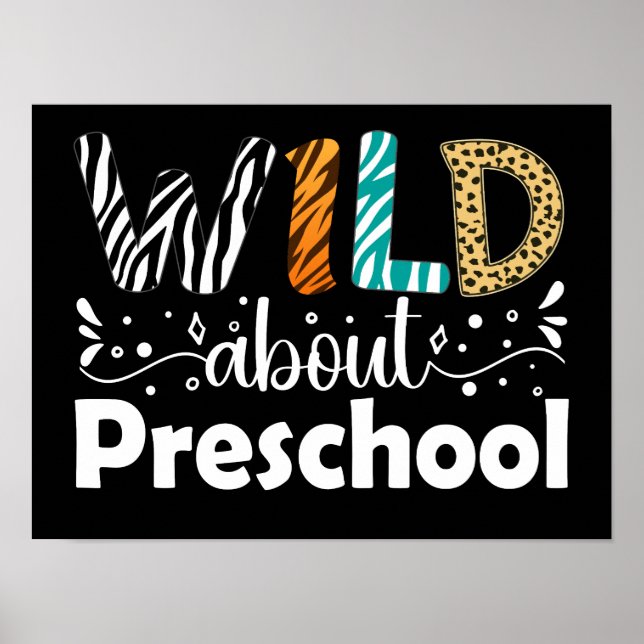 Poster Selvagem Sobre Estudantes De Pré-Escolas Engraçado (Frente)