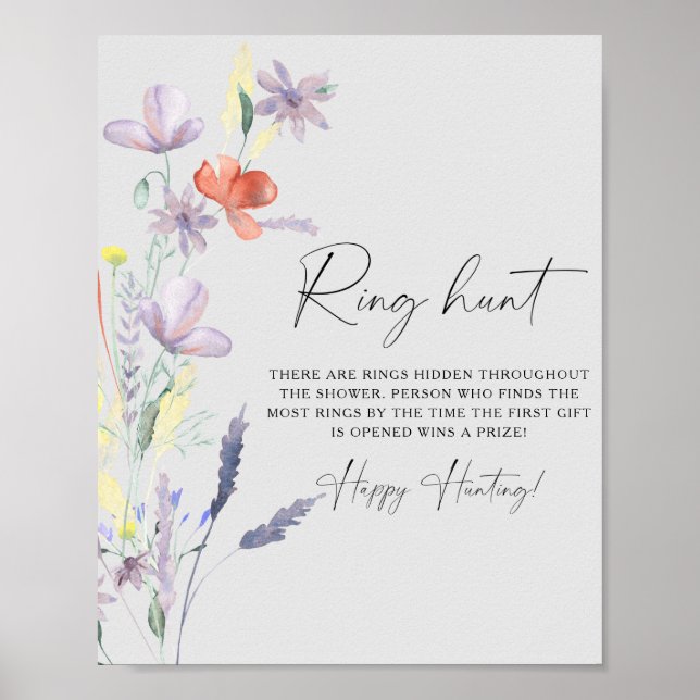 Poster Selvagens Ring caça chá de panela caça (Frente)