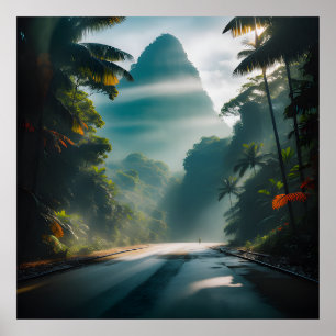 Poster Selvas tropicais profundas do Sudeste Asiático