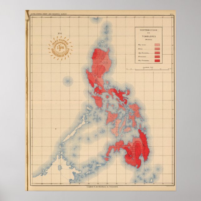 Póster Sem 6 Sinais de Distribuição de Temblores (Frente)