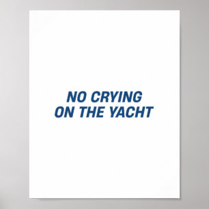Poster Sem Chorar No Iate Piadas Férias de Cruzeiro de Ve