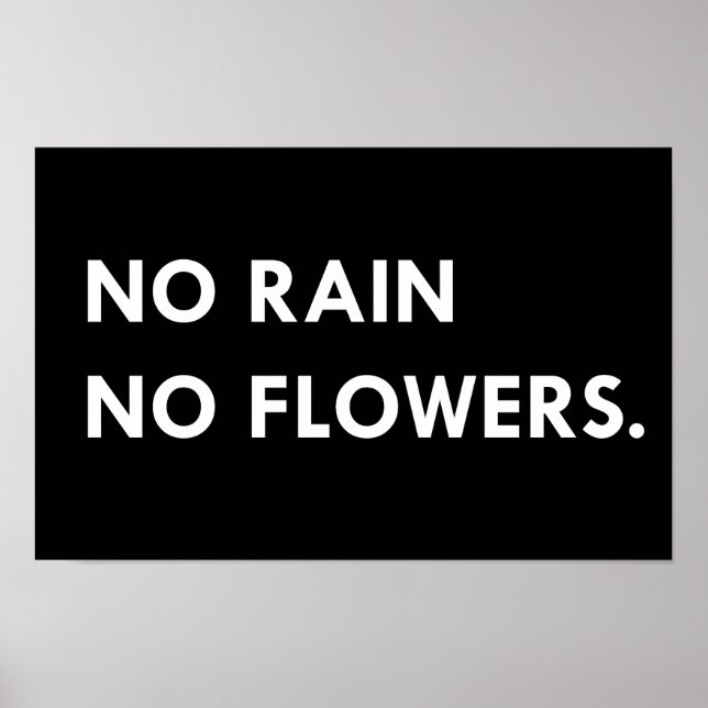 Poster Sem chuva sem flores (Frente)