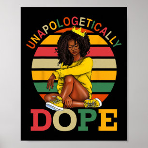 Poster Sem Desculpas Afro Mês da História Negra Mel
