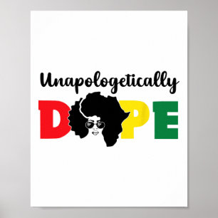 Poster Sem Desculpas Drogue o Mês da História Negra Afric