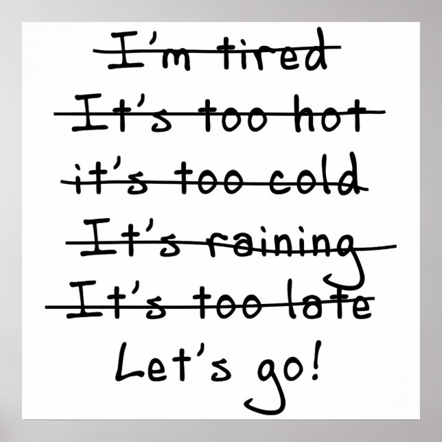 Póster Sem desculpas...Vamos Ir (Frente)