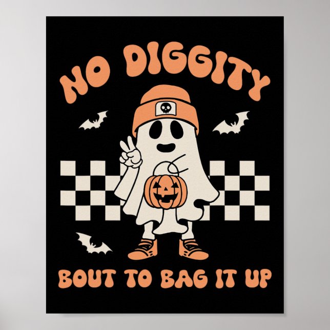 Poster Sem Diggência Sobre Fazer Isso Ghost Halloween Kid (Frente)