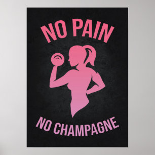 Poster Sem Dor Sem Champanhe - Ginásio Engraçado feminino