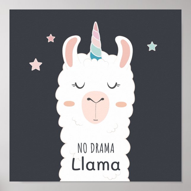 Poster Sem Drama Llama (Frente)