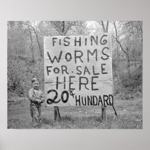 Póster Sem-fins para Venda, 1935. Foto do vintage
