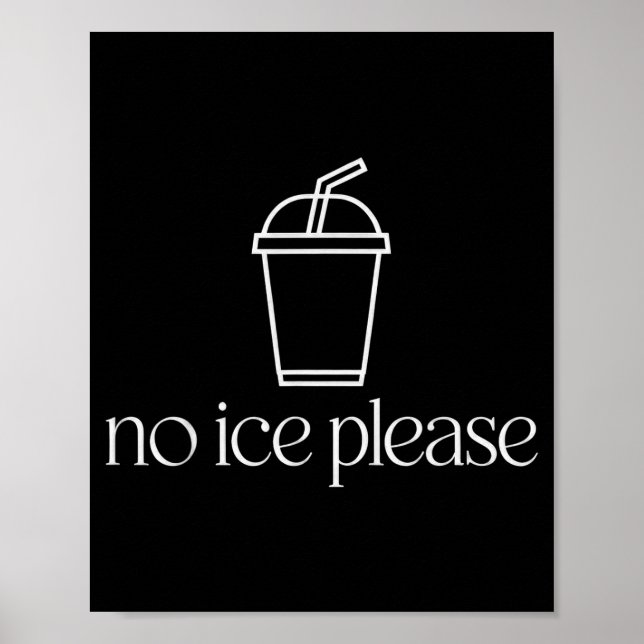 Poster Sem gelo por favor  (Frente)