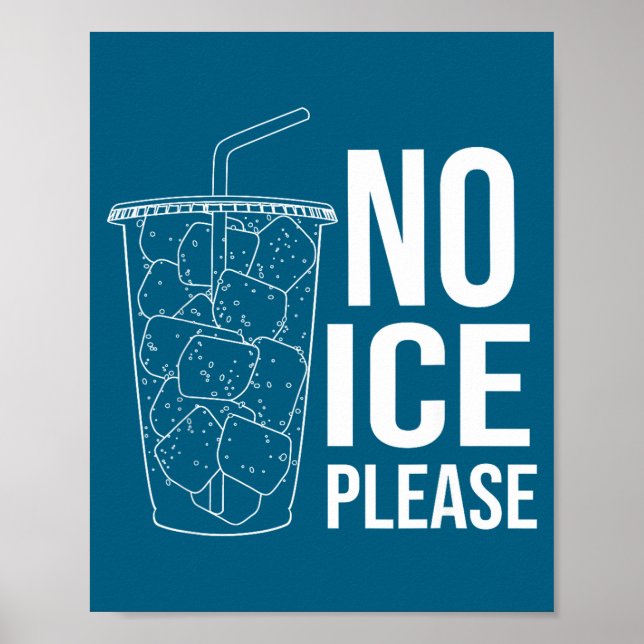 Poster Sem gelo por favor  (Frente)