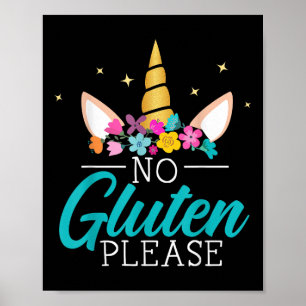 Poster Sem Glúten Por Favor Sensibilização Para A Doença