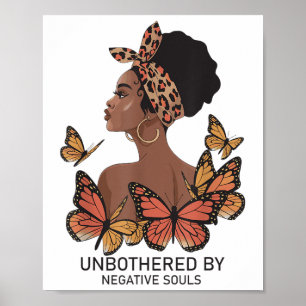 Poster Sem Interesse Por Almas Negativas Afro Manteiga Ne