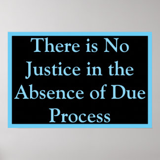 Poster Sem Justiça Sem Devido Processo