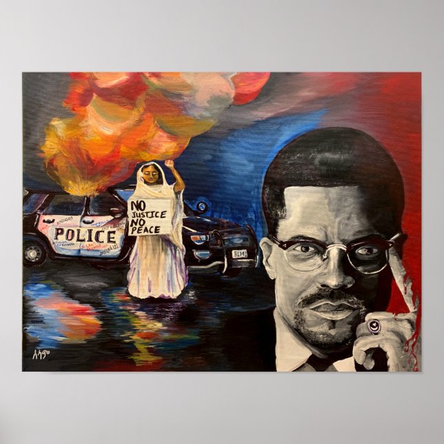 Poster Sem Justiça, Sem Paz (Frente)