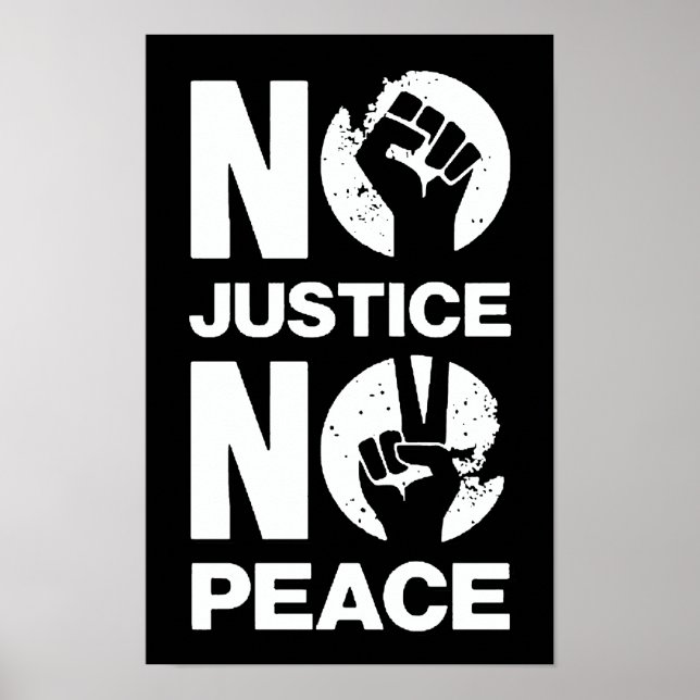 Poster Sem Justiça Sem Paz (Frente)