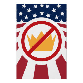 Póster SEM KINGS! Sinalizador Anti-Trump