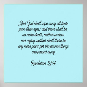 Poster Sem Mais Tristeza Sem Mais Dor Escritura Cristã