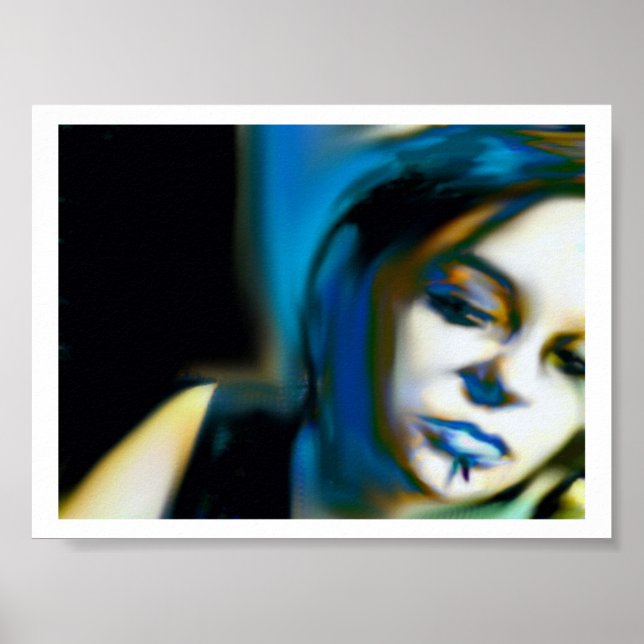 Póster sem mim - azul (Frente)