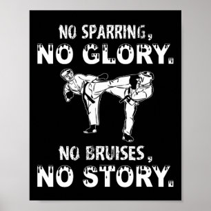 Poster Sem Motivação Nenhuma Garoto De Citação De Karate