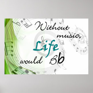 Póster Sem Música, A Vida Seria Bb