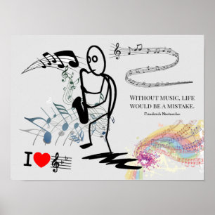 Poster Sem música, a vida seria um erro ***