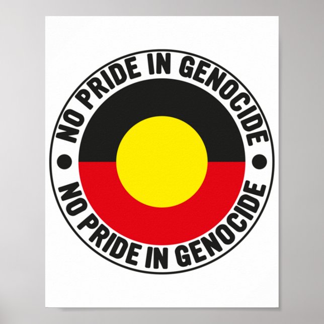 Poster Sem Orgulho De Genocídio Bandeira Anororiginal Ora (Frente)
