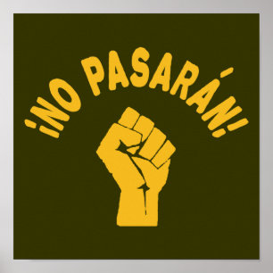 Poster Sem Pasaran - Não Podem Passar
