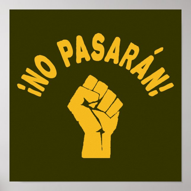 Poster Sem Pasaran - Não Podem Passar (Frente)