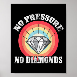 Poster Sem Pressão, Sem Ouros, Teto Gráfico Para Mulheres