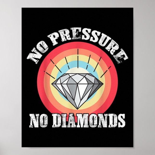Poster Sem Pressão, Sem Ouros, Teto Gráfico Para Mulheres (Frente)