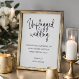 Poster Sem Publicação Nas Redes Sociais Casamento Descone
