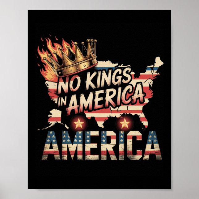 Poster Sem Reis Na América (Frente)